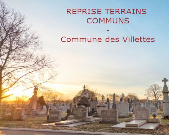 CIMETIERE : REPRISE TERRAIN COMMUN ET PROCEDURE ETAT ABANDON