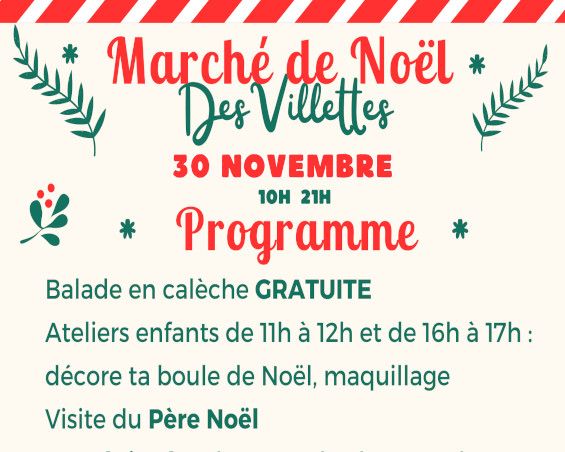 Marché de Noël des villettes